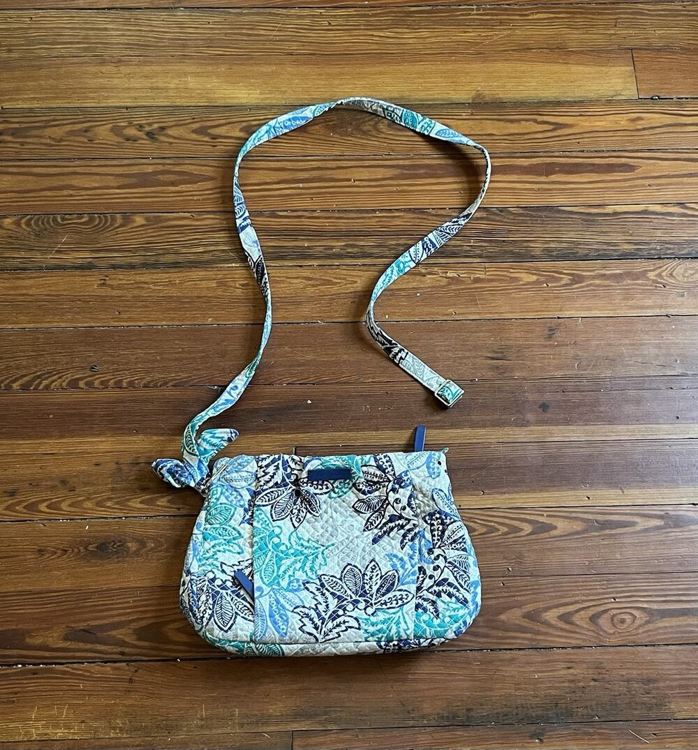 Vera Bradley Quilted Padded Zipper Tote Bag